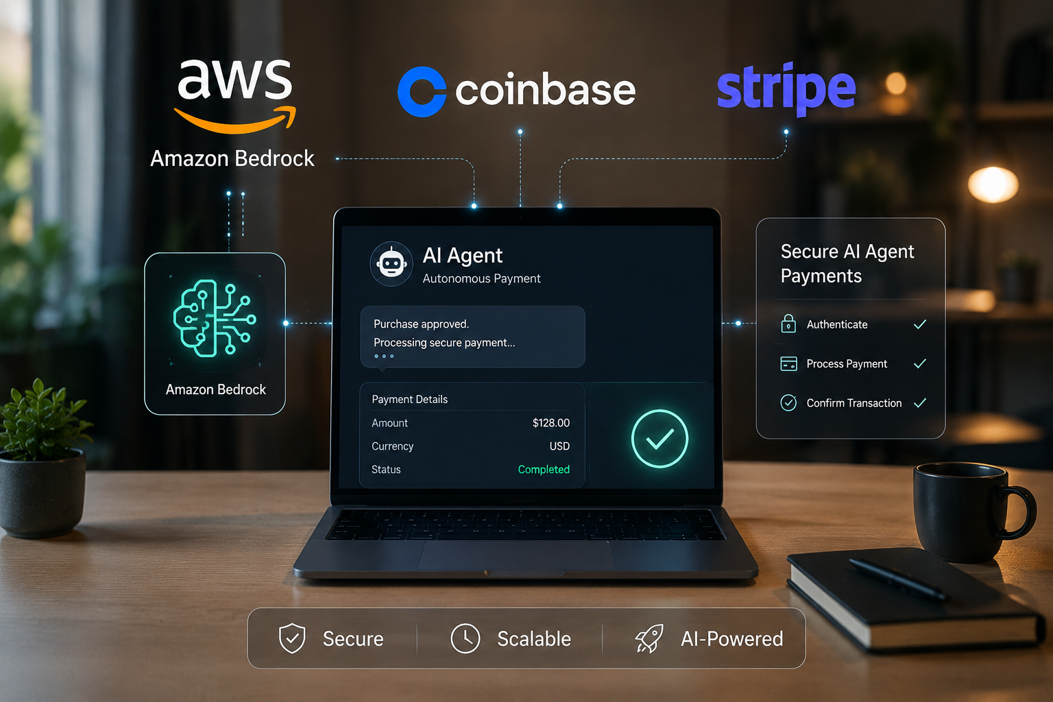 AWS, Coinbase & Stripe Drive Innovation in AI Agent Payments Through Bedrock